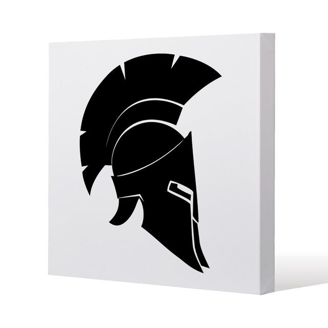 Roman Helmet Canvas Print Andrew Lee Size: 77cm H x 77cm W x 4cm D on Productcaster.