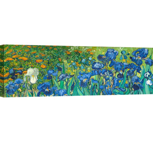 Leinwandbild Schwertlilien von Vincent Van Gogh Rosalind Wheeler Größe: 35 cm H x 100 cm B x 4 cm T on Productcaster.