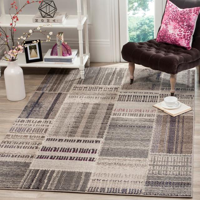 Mcdermott Geometric Hand Woven Grey Area Rug Bloomsbury Market Rug Size: Rectangle 200cm x 279cm on Productcaster.