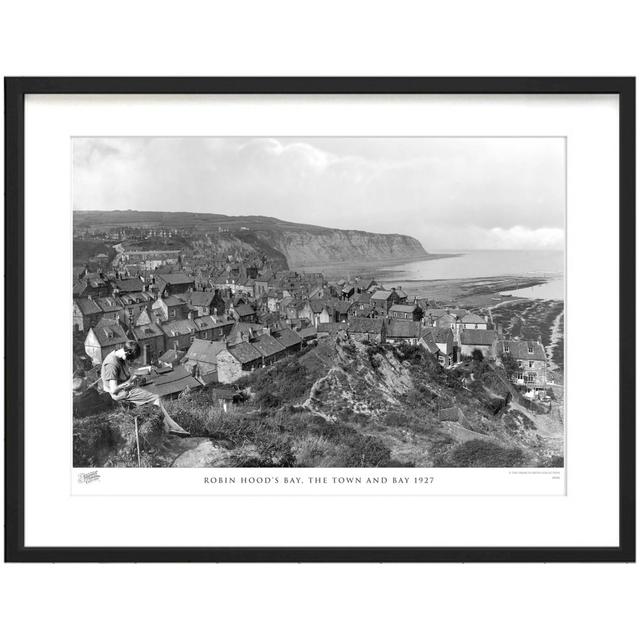 'Robin Hood's Bay, the Town and Bay 1927' by Francis Frith - Picture Frame Photograph Print on Paper The Francis Frith Collection Size: 40cm H x 50cm on Productcaster.