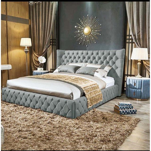 Achilleas Upholstered Bed Canora Grey Colour: Asphalt, Size: Single (3') on Productcaster.