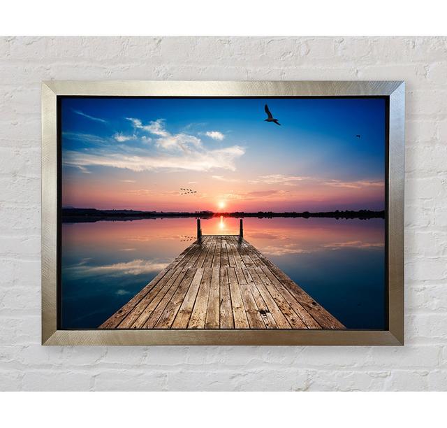 The Seaview From The Water Bridge Framed Print Highland Dunes Size: 42cm H x 59.7cm W on Productcaster.