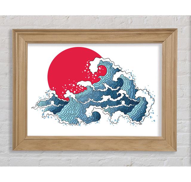 Crashing Waters Under The Sun - Print Bright Star Size: 84.1cm H x 142.2cm W x 8cm D on Productcaster.