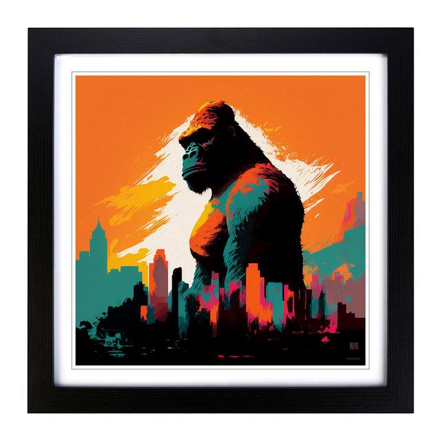 King Kong Color Field Painting Happy Larry Frame Colour: Black on Productcaster.