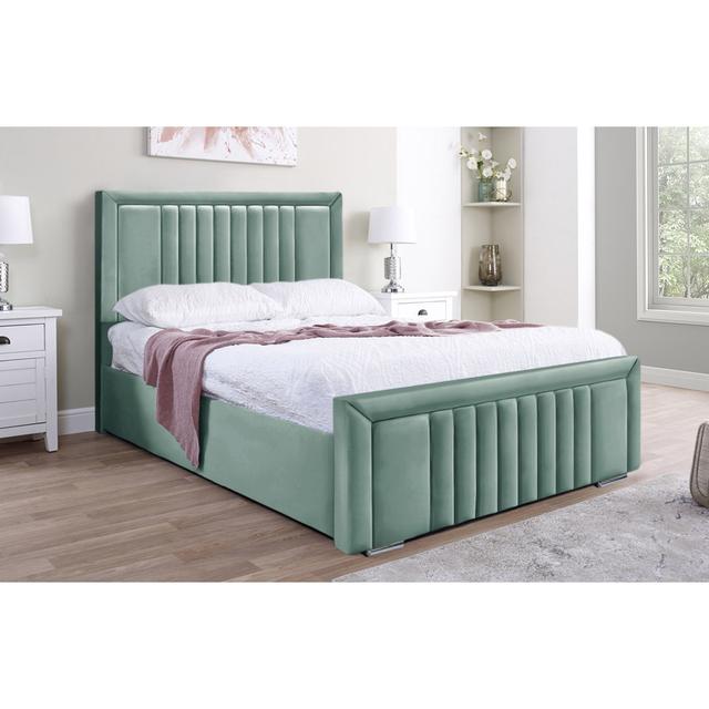 Amandaleigh Bed Latitude Run Colour: Duck Egg, Size: Kingsize (5') on Productcaster.