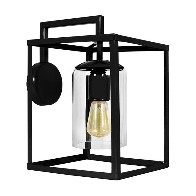 Jedidiah Armed Sconce Borough Wharf Finish: Black on Productcaster.