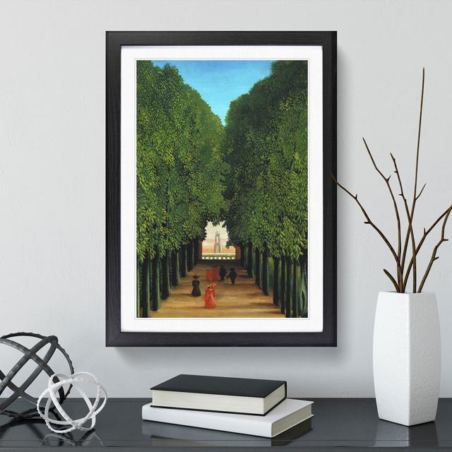 The Avenue in the Park by Henri Rousseau - Picture Frame Painting East Urban Home Frame Option: Black, Size: 65cm H x 48cm W x 2cm D on Productcaster.