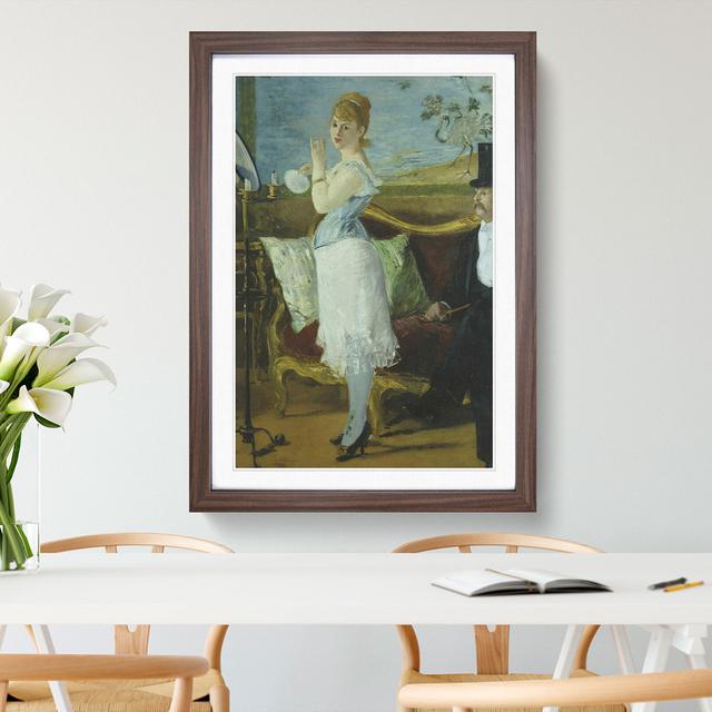 Nana by Edouard Manet - Picture Frame Painting East Urban Home Size: 48cm H x 36cm W x 2cm D, Frame Option: Walnut Framed on Productcaster.