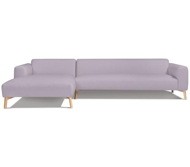 Ecksofa Ledford Norden Home Ausrichtung: Links ausgerichtet, Brandsicher: Nein, Polsterfarbe: Violett on Productcaster.