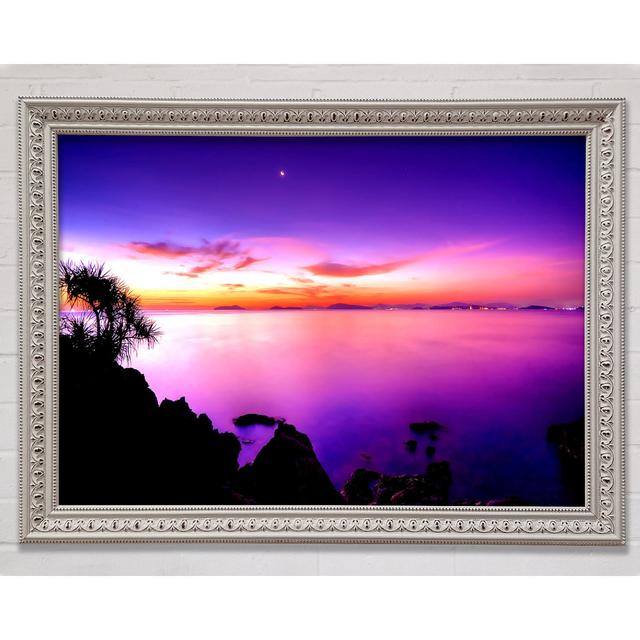 Sunset Moon - Print Bright Star Size: 42cm H x 59.7cm W x 3cm D on Productcaster.