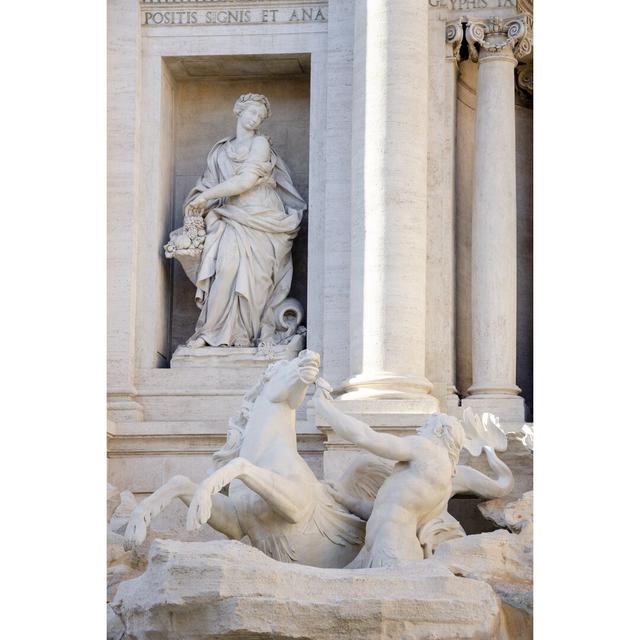 Trevi Fountain in Afternoon Light II by Laura DeNardo - Wrapped Canvas Painting Ebern Designs Size: 91cm H x 61cm W on Productcaster.