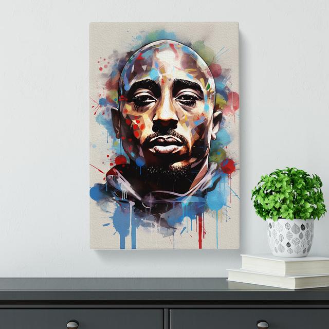 Tupac Shakur Constructivism - Art Prints Marlow Home Co. Size: 50cm H x 35cm W x 3cm D on Productcaster.