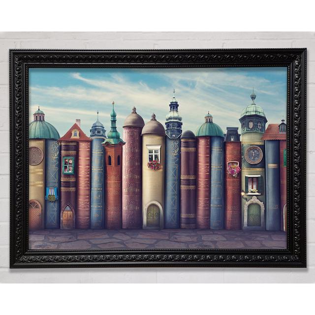 Book Village - Print Ophelia & Co. Size: 42cm H x 59.7cm W on Productcaster.