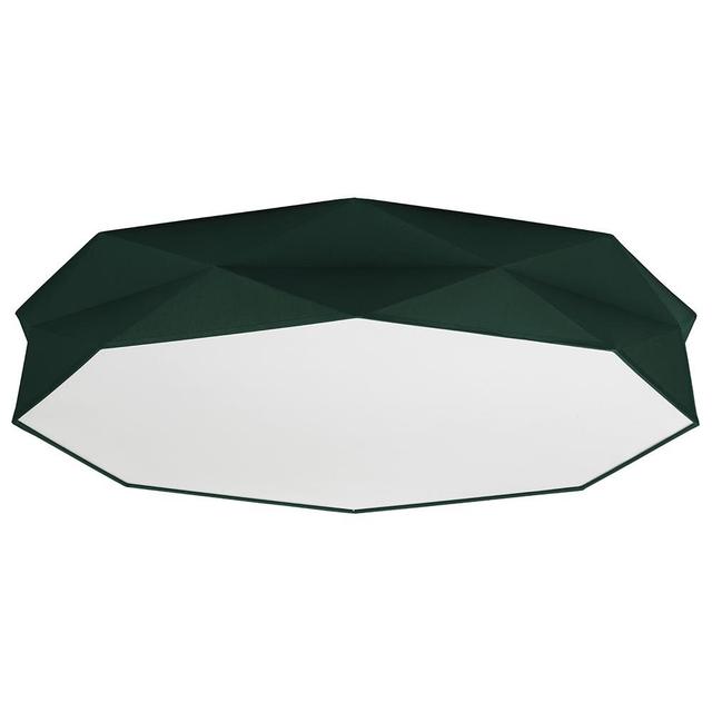 Avemari Fabric Flush Mount 17 Stories Fixture Finish: Green on Productcaster.