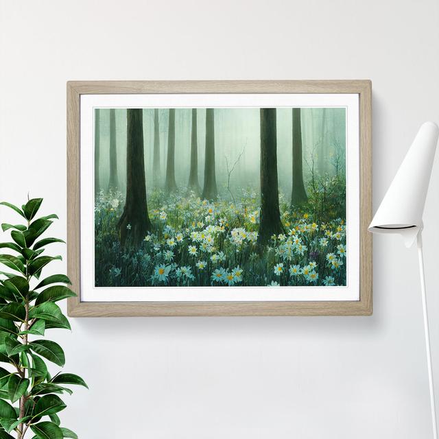 Adorable Spring Forest - Picture Frame Graphic Art Alpen Home Size: 34cm H x 46cm W x 2cm D, Frame Colour: Oak Framed on Productcaster.