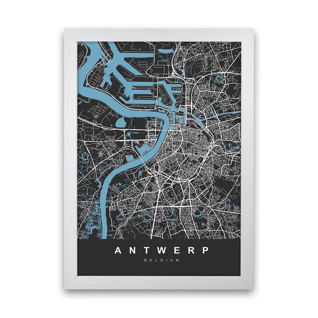 Antwerp - Print Borough Wharf Size: 63cm H x 46cm W x 3cm D, Format: White Paper on Productcaster.