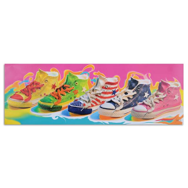 Leinwandbild Colourful Trainers 16166 Rosalind Wheeler Größe: 50 cm H x 150 cm B on Productcaster.