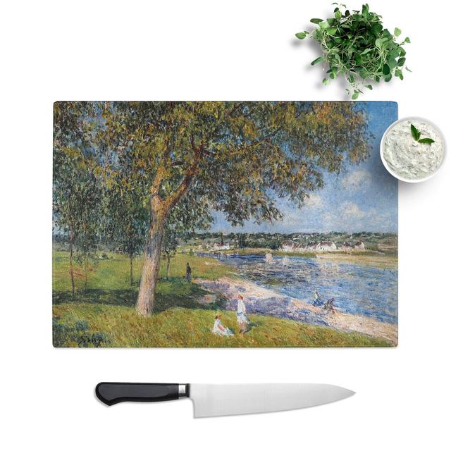 Walnut Tree in a Thomery Field by Alfred Sisley Chopping Board East Urban Home Size: 0.4cm H x 28.5cm W x 39cm L on Productcaster.