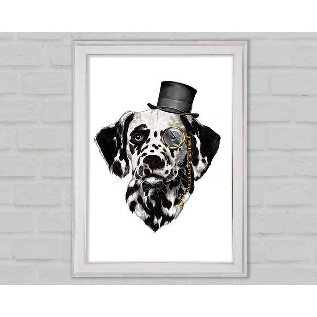 Clever Dalmation Dog Framed Print Happy Larry Size: 59.7cm H x 42cm W x 1.5cm D on Productcaster.