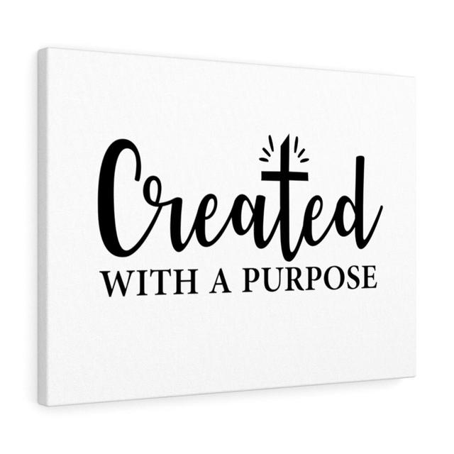 Created with a Purpose - Wrapped Canvas Typography Blue Elephant Size: 61cm H x 76cm W on Productcaster.