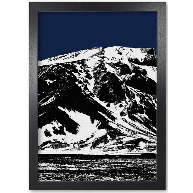 Blue Mountains I - Graphic Art Print on Paper East Urban Home Format: Black Grain Frame, Size: 85 cm H x 60 cm W x 5 cm D on Productcaster.