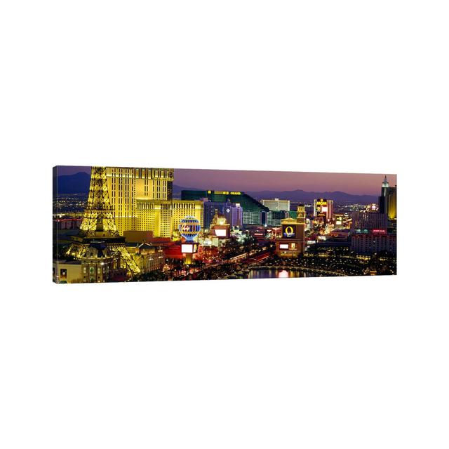 Las Vegas, Nevada, USA - Wrapped Canvas Panoramic Print Ebern Designs Size: 50.8cm H x 152.4cm W x 1.91cm D on Productcaster.