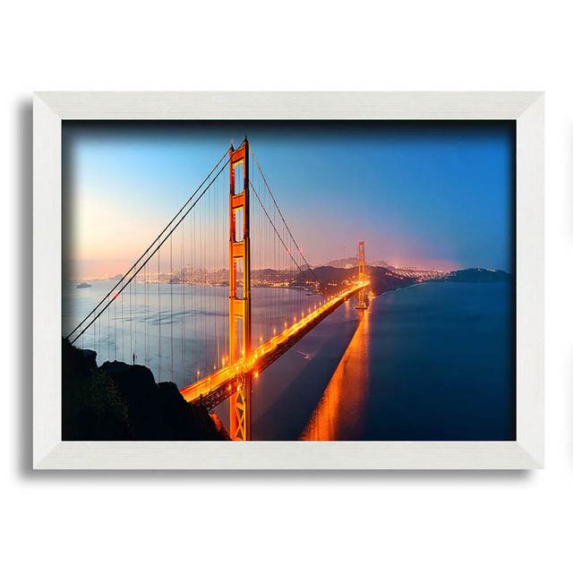 Reflections of the Golden Gate Bridge - Single Picture Frame Art Prints Latitude Run Size: 42cm H x 59.7cm W x 10cm D on Productcaster.