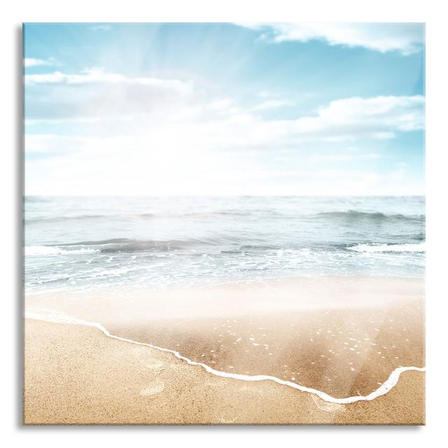 Beautiful White Sand Beach - Unframed Photograph on Glass Highland Dunes Size: 60cm H x 60cm W x 0.4cm D on Productcaster.