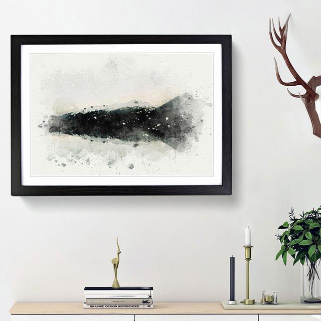 Mountain Reflection in Argentina in Abstract - Picture Frame Graphic Art Print East Urban Home Frame Option: Black Framed, Size: 48cm H x 65cm W x 2cm on Productcaster.