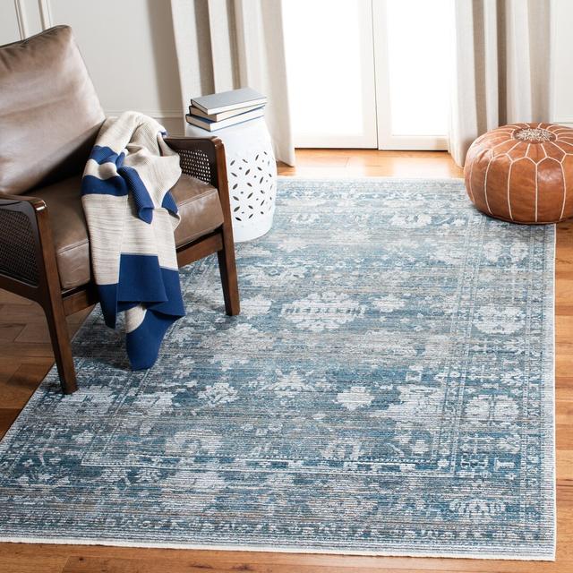 Looped Rug in Blue by Bloomsbury Market, Rug Size: Rectangle 120 x 180cm on Productcaster.