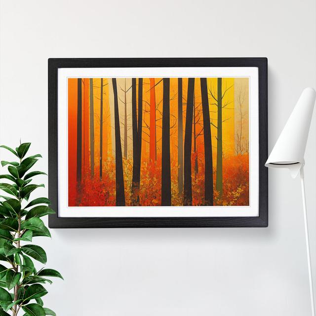 A Spectacular Autumn Forest Abstract - Single Picture Frame Print Alpen Home Frame Colour: Black, Size: 46cm H x 64cm W on Productcaster.