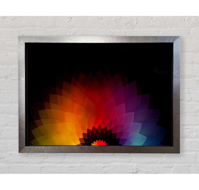 Rainbow Pyramids - Single Picture Frame Art Prints Bright Star Size: 42cm H x 59.7cm W x 3.4cm D on Productcaster.