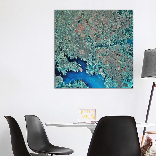 Baltimore, Maryland by Stocktrek Images - Wrapped Canvas Print Latitude Run Size: 93.98cm H x 93.98cm W x 1.905cm D on Productcaster.