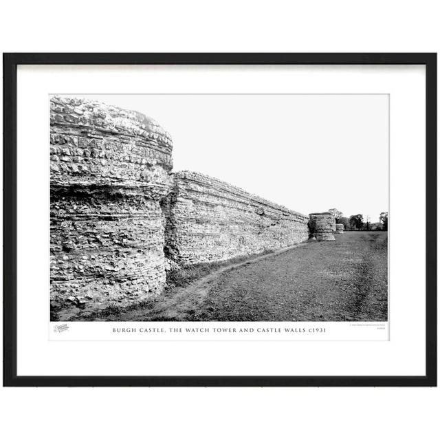 Burgh Castle, The Watch Tower And Castle Walls C1931 by Francis Frith - Single Picture Frame Print The Francis Frith Collection Size: 40cm H x 50cm W on Productcaster.