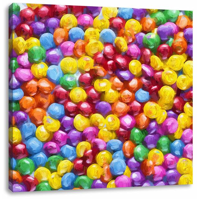 Leinwandbild Sweet candies East Urban Home Größe: 40 cm H x 40 cm B on Productcaster.