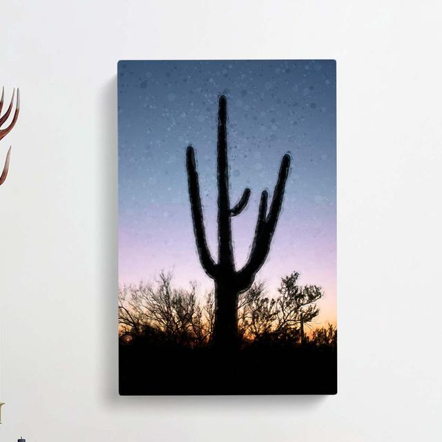 Saguaro Cactus In Tucson Arizona - Wrapped Canvas Print East Urban Home Size: 60cm H x 40cm W x 3cm D on Productcaster.