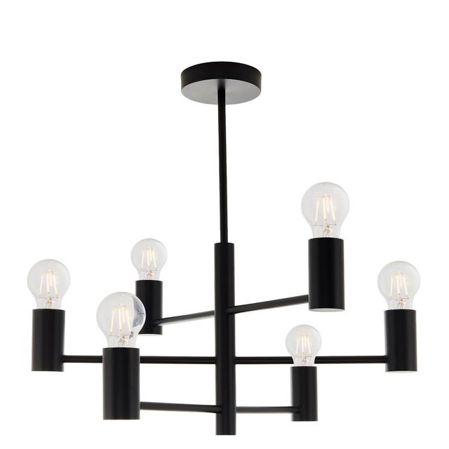 Kollett 6-Light 55.5cm Semi Flush Light Borough Wharf on Productcaster.