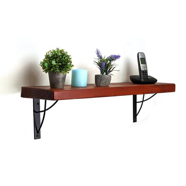 Heffner Solid Wood Bracket Shelf Alpen Home Size: 23cm H x 60cm W x 22cm D on Productcaster.