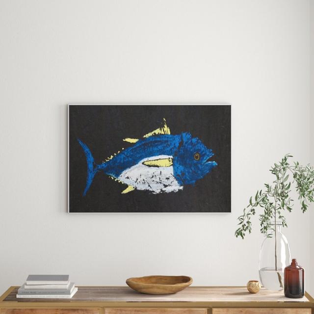 'Yellowfin Tuna' by Warren Sellers Framed Painting Print East Urban Home Size: 61cm H x 91cm W x 3.81cm D on Productcaster.