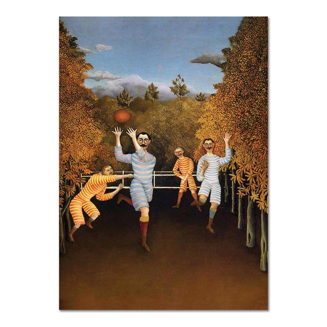 Acrylbild I Giocatori Di Football von Henri Rousseau Rosalind Wheeler Größe: 100 cm H x 70 cm B on Productcaster.