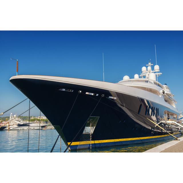 Big Luxury Yacht by Thomaslenne - Wrapped Canvas Photograph Longshore Tides Size: 51cm H x 76cm W x 3.8cm D on Productcaster.