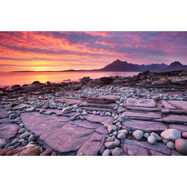 Spectacular sunset at the Elgol beach House of Hampton Size: 61cm H x 91cm W x 3.8cm D on Productcaster.