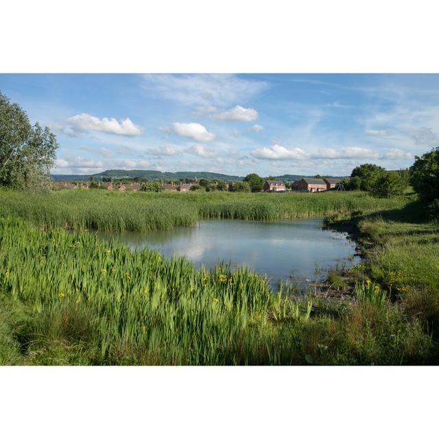 Rural Pond In England - Wrapped Canvas Print Alpen Home Size: 81cm H x 122cm W on Productcaster.