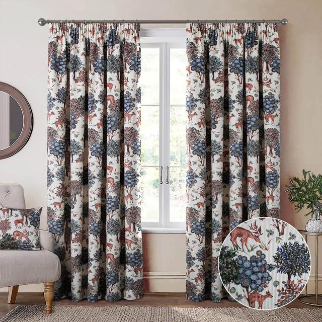 Cochere VELOUR Room Darkening PENCIL PLEAT Curtain Pair Alpen Home Panel Size: 165cm Width x 229cm Drop, Curtain Colour: Natural on Productcaster.