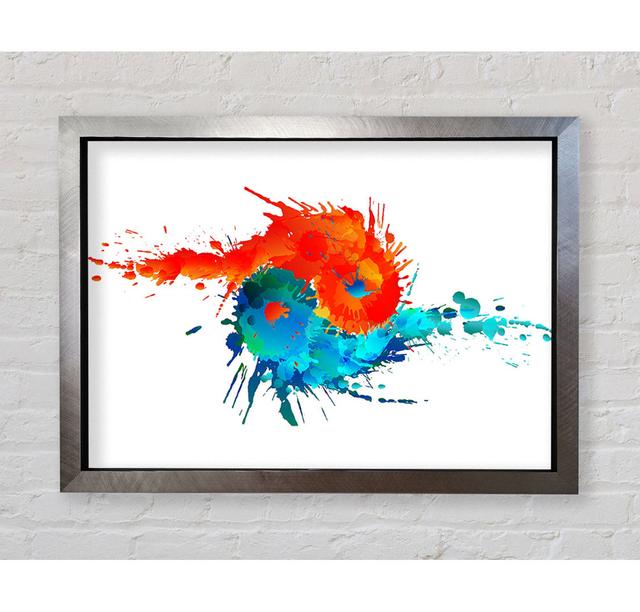 Yin Yang Fire And Water - Single Picture Frame Art Prints Bright Star Size: 42cm H x 59.7cm W x 3.4cm D on Productcaster.