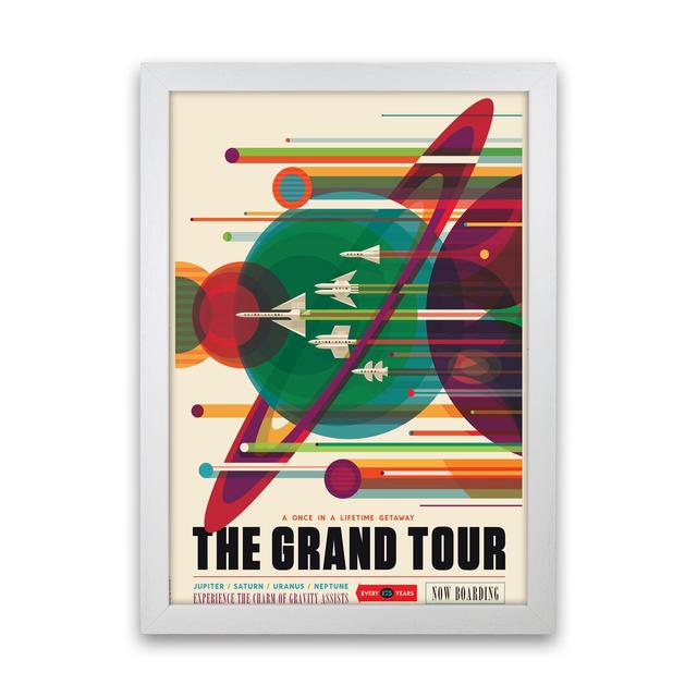 Grand Tour - Print George Oliver Size: 42cm H x 30cm W x 3cm D, Frame Option: White Framed on Productcaster.