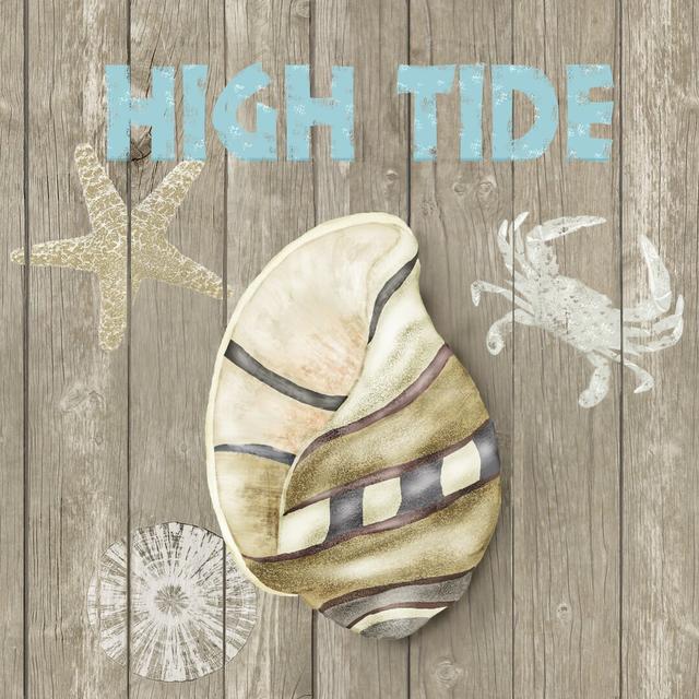 High Tide Shoreline I - Wrapped Canvas Art Print Highland Dunes Size: 51cm H x 51cm W on Productcaster.