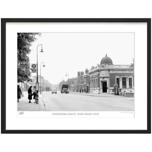 'Woodford Green, High Road C1950' by Francis Frith - Picture Frame Photograph Print on Paper The Francis Frith Collection Size: 40cm H x 50cm W x 2.3c on Productcaster.