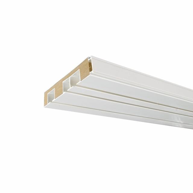 Schiene für Vorhang Liedeco Größe: 1,8 cm H x 150 cm B x 8,9 cm T on Productcaster.