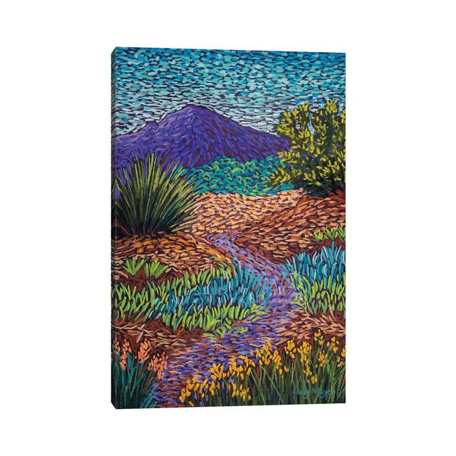 Purple Mountain Path by Candy Mayer - Wrapped Canvas Painting ClassicLiving Size: 30.48cm H x 20.32cm W x 1.905cm D on Productcaster.